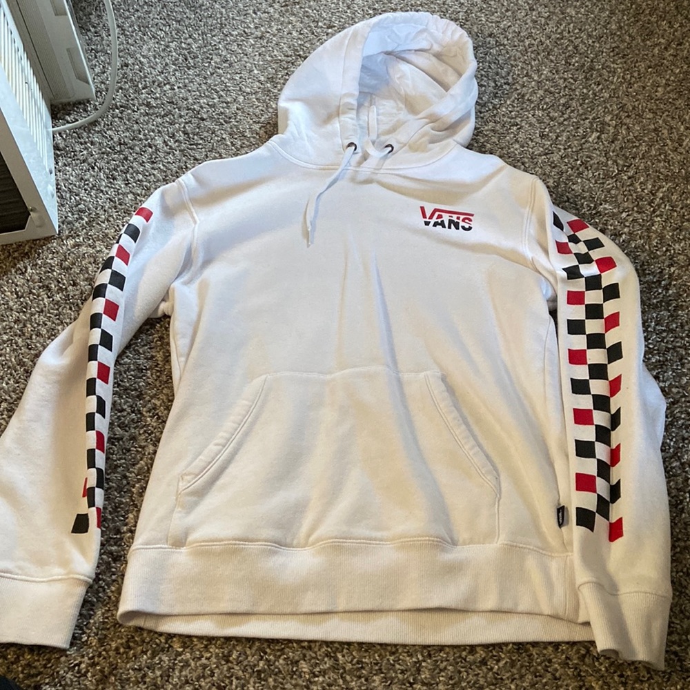 White Vans hoodie size small